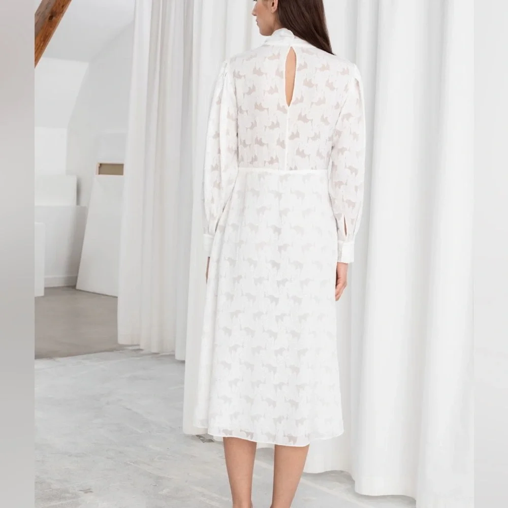 STOCKHOLM ATELIER & OTHER STORIES JACQUARD DRESS - Picture 6 of 12